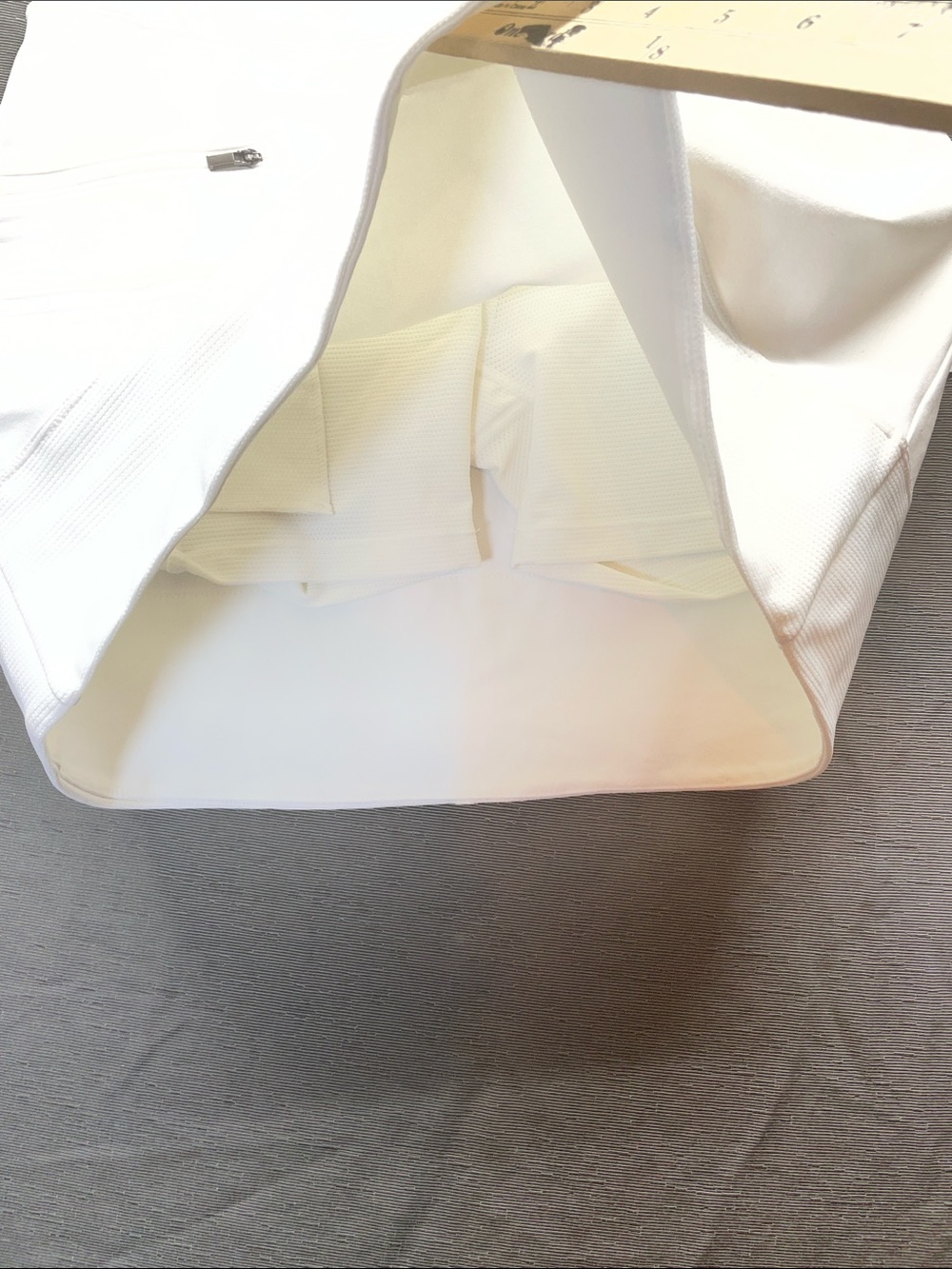 Athleta Tee Time White Performance Skort with Dual Zip Pockets - Picture 6 of 10
